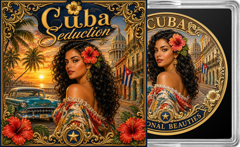 Miniatura: Cuba Seduction: National Beauties 1 Oz .999 Copper Round 2026