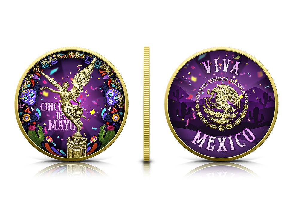 Thumbnail: Cinco de Mayo Mexico 2024 Libertad 1 oz Silver BU by Germania Mint