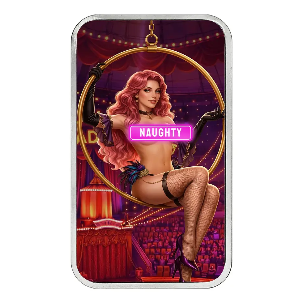 Thumbnail: Bullion Baddies Special Edition 15: Burlesque 1oz .999 Silver Coin