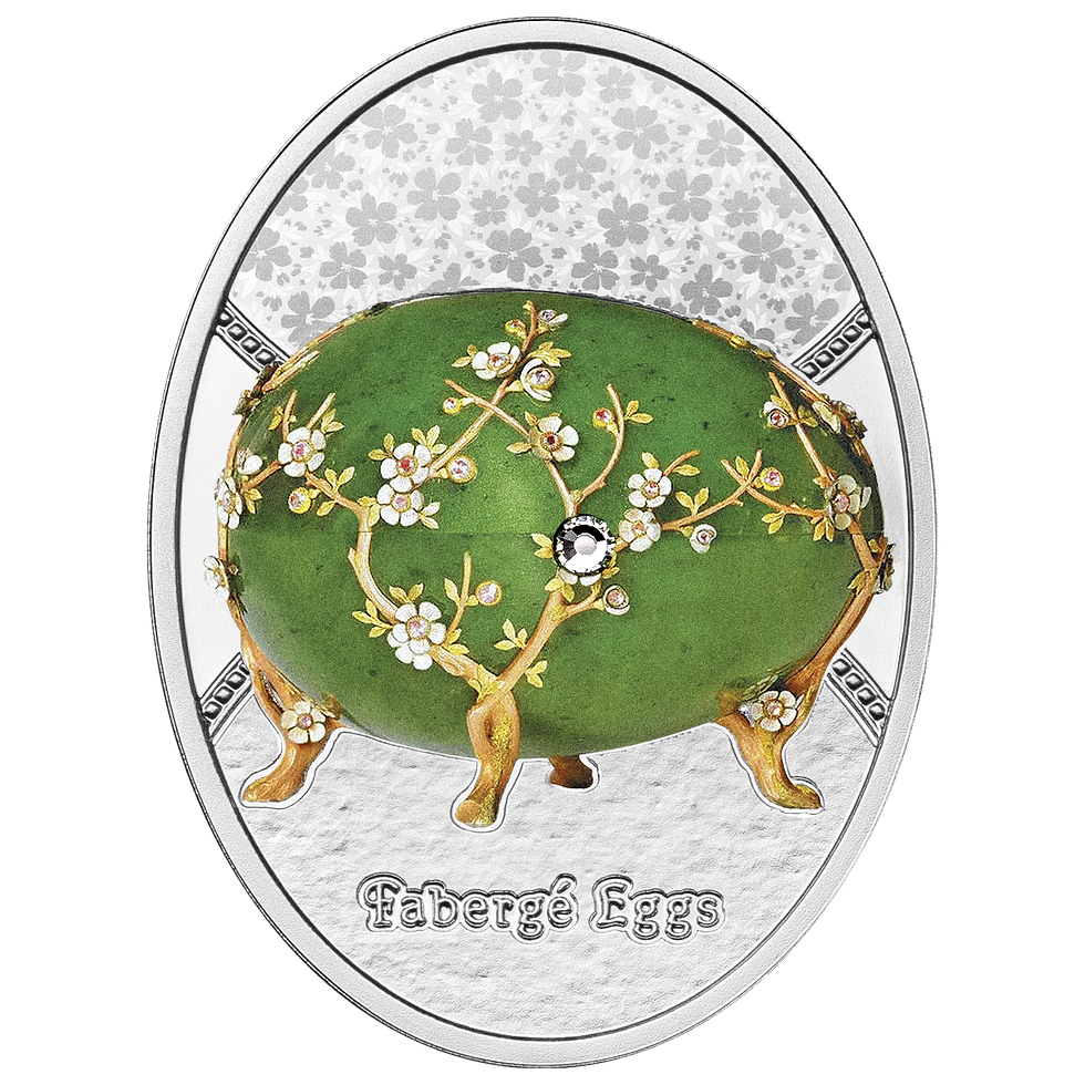 Thumbnail: 2024 Niue Faberge The Apple Blossom Egg 16.81g Silver Coin