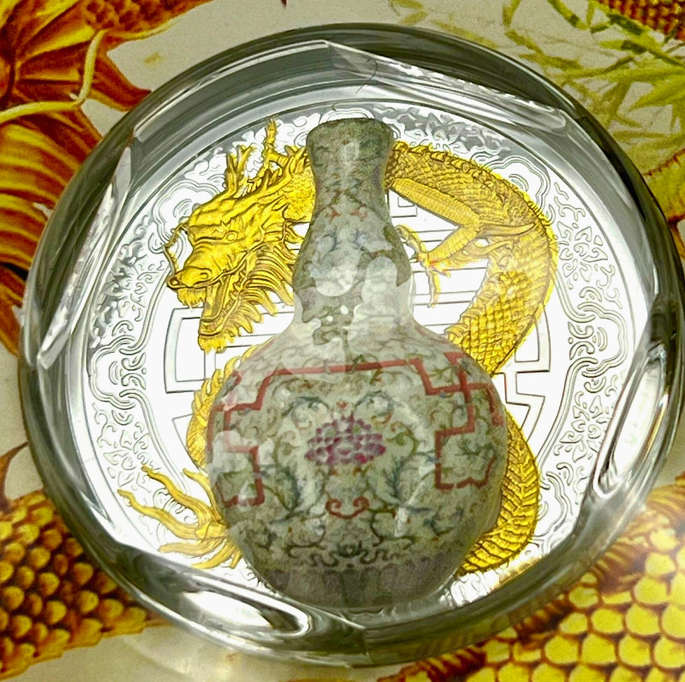 Miniatura: THE WORLD’S MOST EXPENSIVE VASE II – QIANLONG – WANSHOU LIANYAN Silver Coin 2018