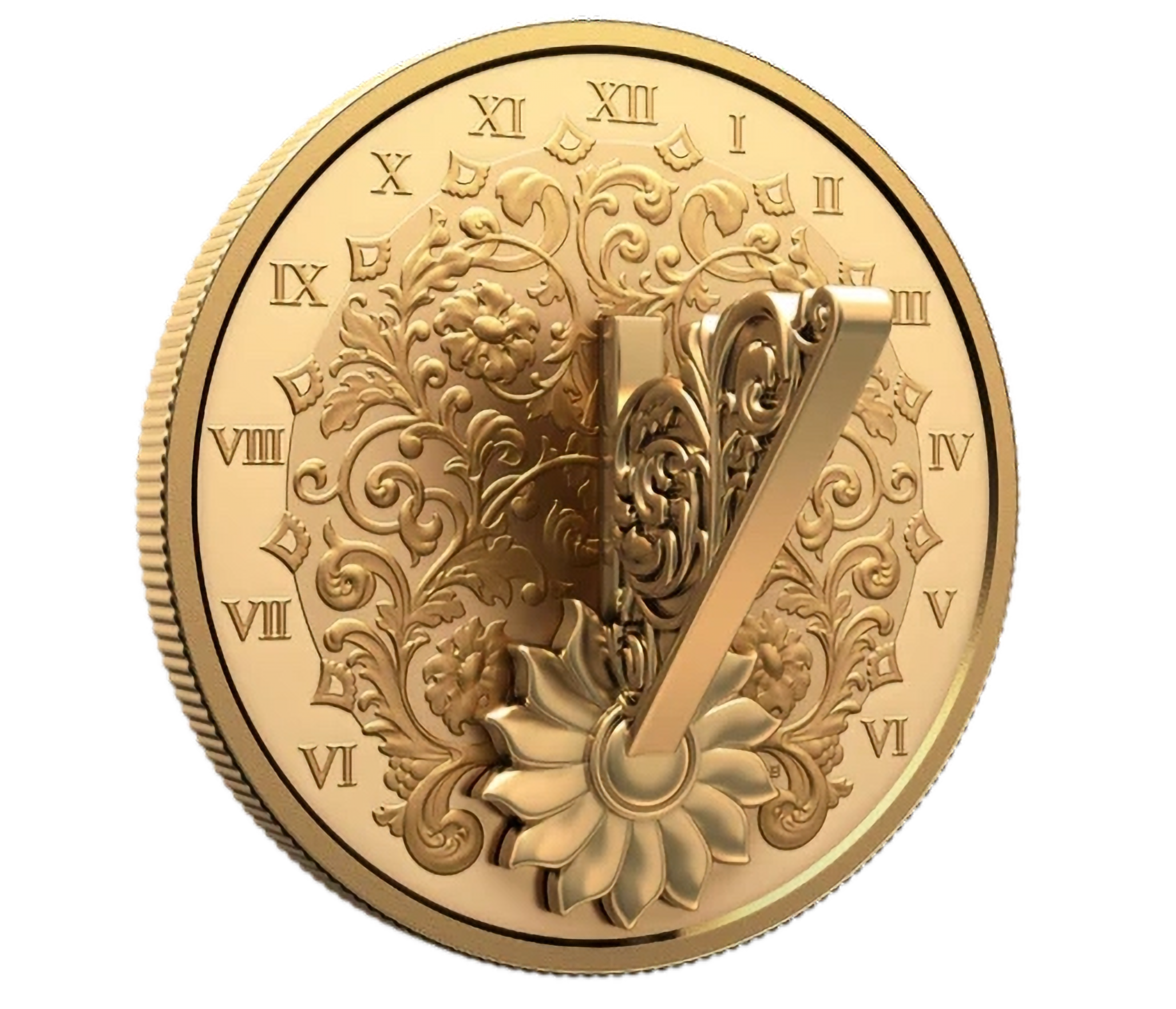 The Gilded Sundial - 1oz 999.9 Gold Glided Silver Coin 20$ Canada 2025