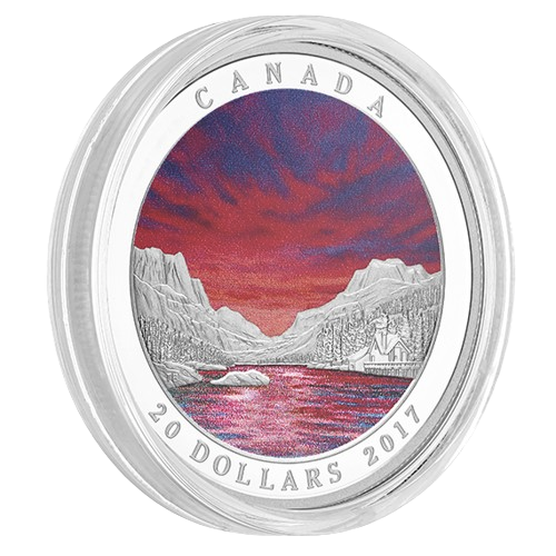 Miniatura: 1 oz. Pure Silver Coin - Weather Phenomenon: Fiery Sky $20 Canada 2017