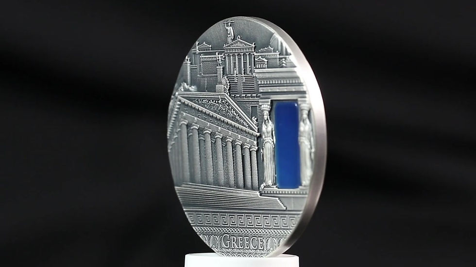 Thumbnail: GREECE Imperial Art 2 Oz Silver Coin 2$ Niue 2018