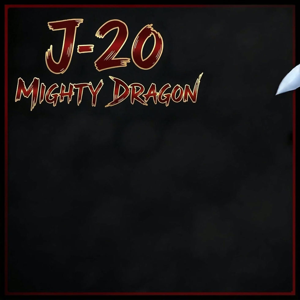 Miniatura: CHINA CHENGDU J-20 MIGHTY DRAGON 1oz .999 Copper Colorized round 2025