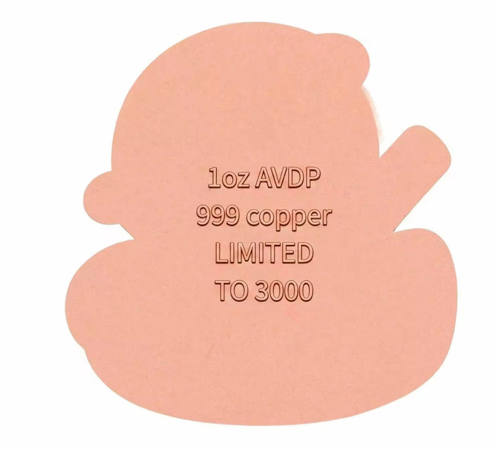 Thumbnail: The Duck We Need Shaped Colorized 1 oz .999 Copper Medal