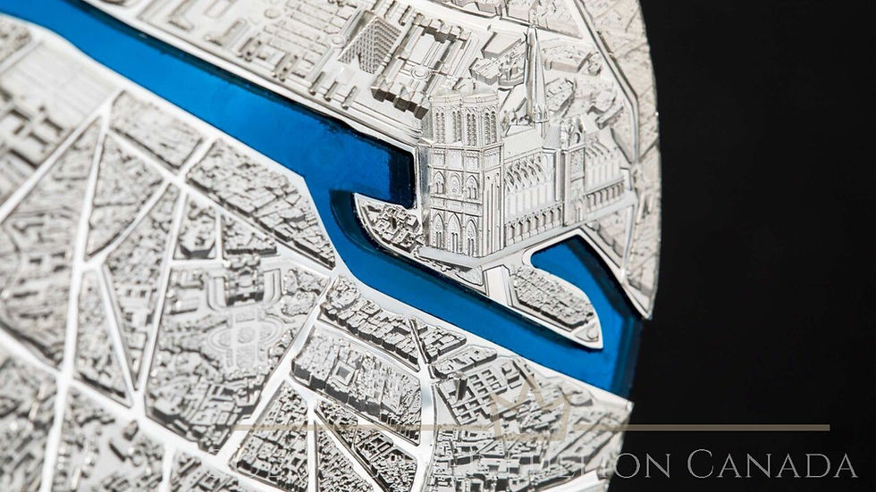 Miniaturbild: TIFFANY ART METROPOLIS Paris 1 Kg Silver Coin 50$ Palau 2021