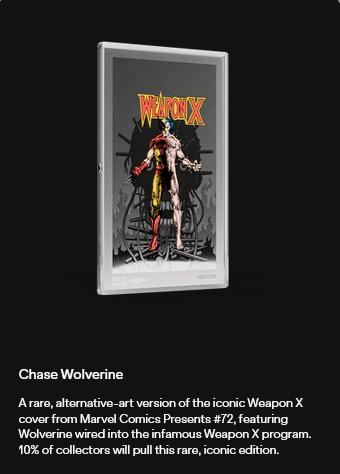 Miniatura: COMIX: Marvel Wolverine #72 Foil - 1 oz Silver COMIX Foil 2$ Niue 2026