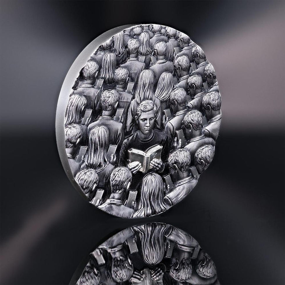 Miniatura: SMART B-Different - 2 Oz High Relief .999 Silver Coin - 2$ Niue 2026