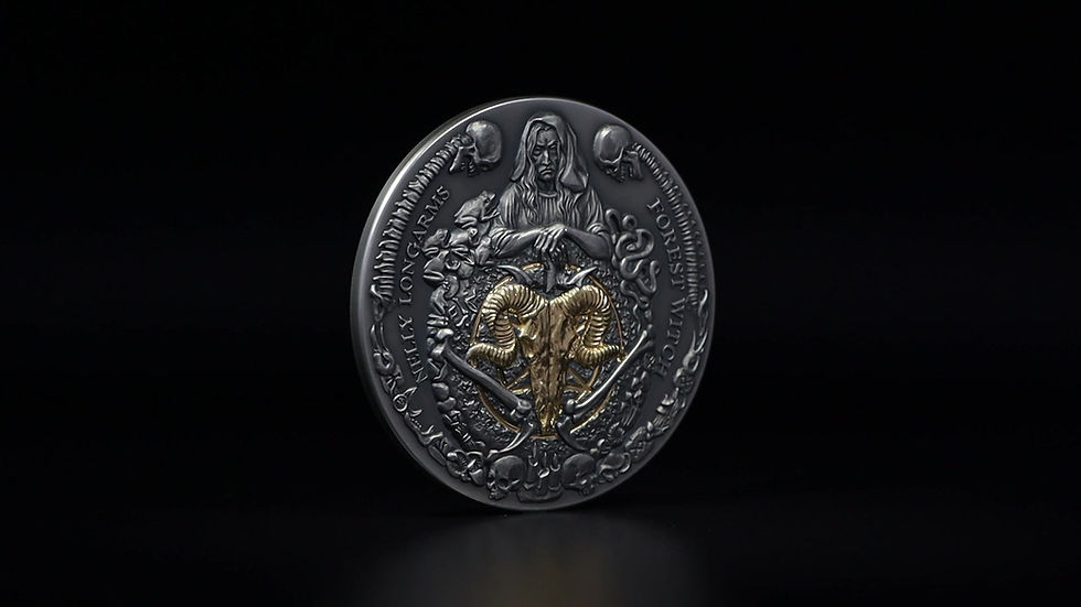 Miniatura: Nelly Longarms - The forest Witch 2oz .999 Silver Coin $5 Niue 2024