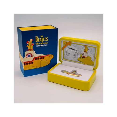 The Beatles 1oz Silver Yellow Submarine Coin £5 Pounds Crown