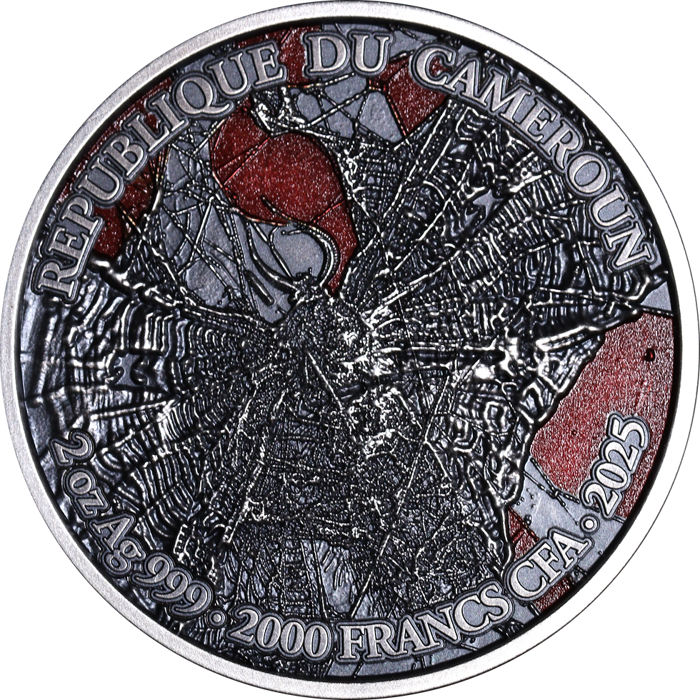 Miniatura: Tarantula - Spider Series - 2oz .999 Silver 2000 Francs CFA Cameroon 2025
