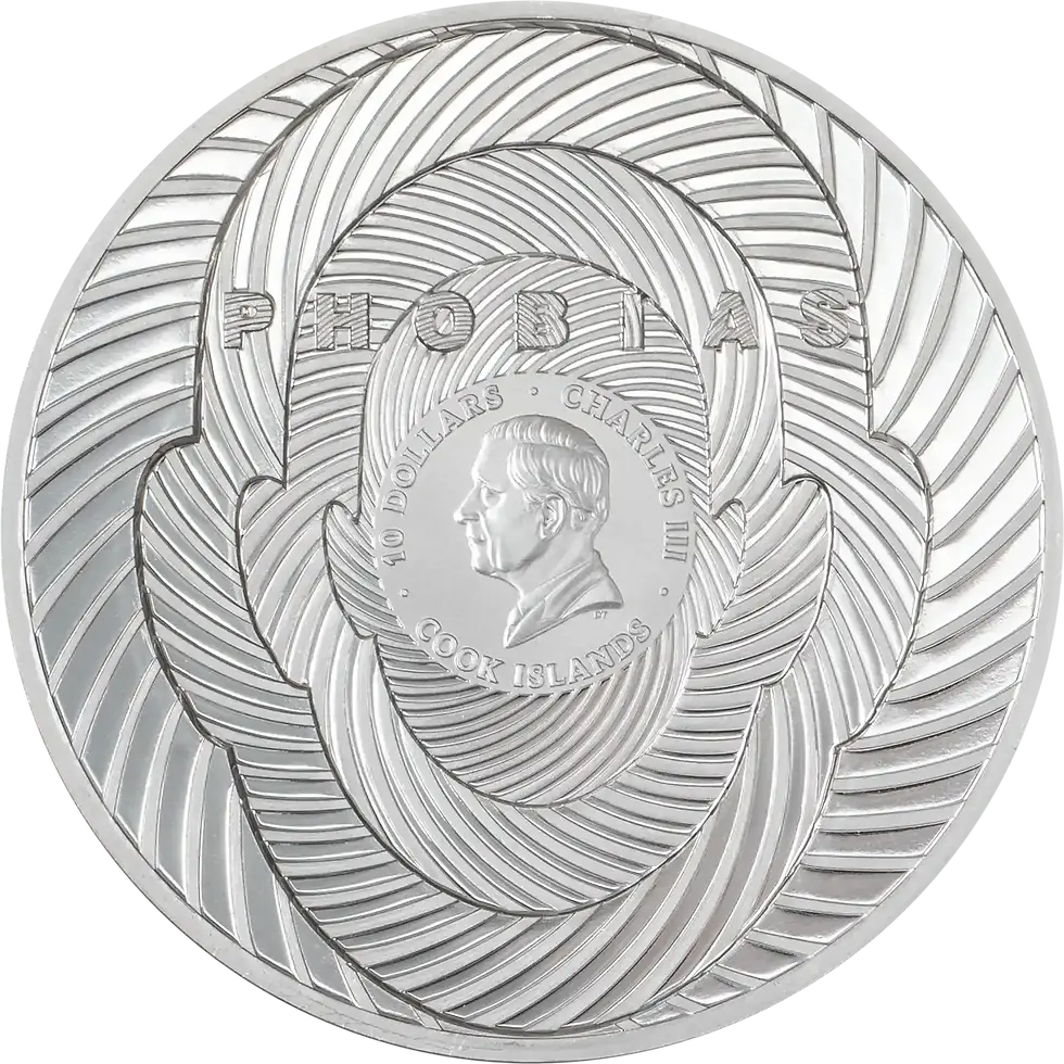 Miniatura: Phobias: Coulrophobia - 2 Oz 999.9 Silver Coin - 10$ Cook Islands 2026
