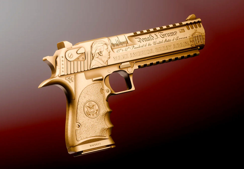 Miniature : Trump Desert Eagle 2 oz .999  Silver Collectible 2026