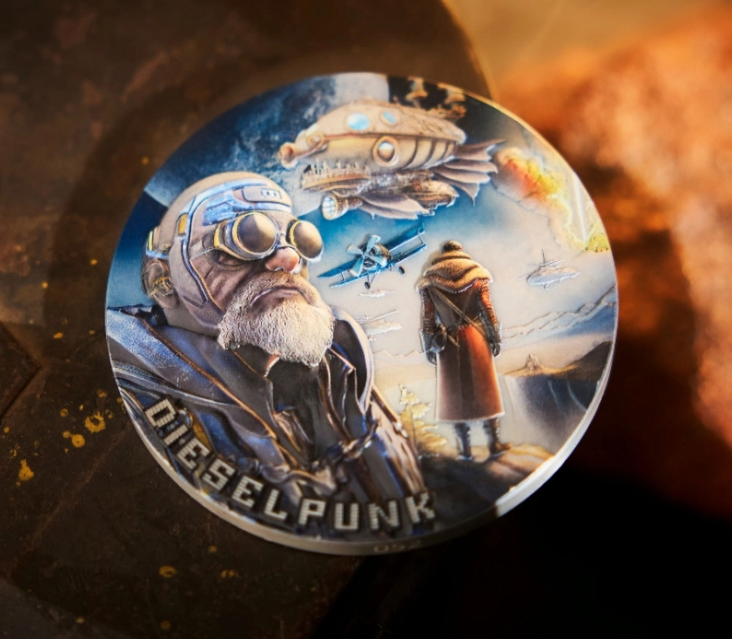 Dieselpunk - The Punk Universe - 200g .999 High Relief Silver UV - 15$ Niue 2025