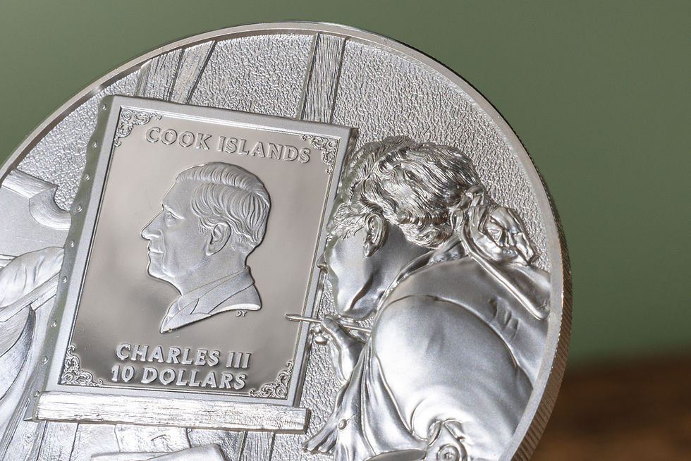 Miniature : AUGUSTE RENOIR Masters of Art 2 Oz Silver Coin 10$ Cook Islands 2024
