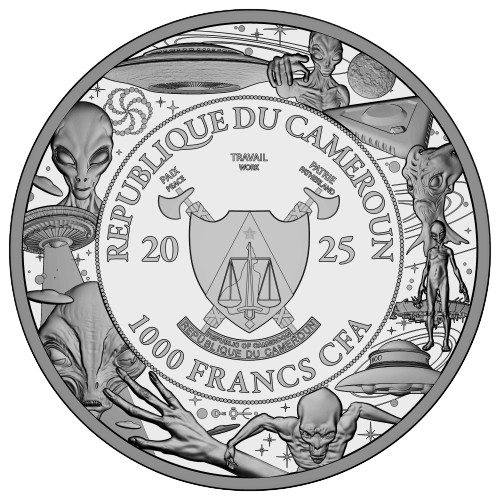 Miniaturbild: UFO Above Pyramids – We are not alone, they are out there 1oz .999 Silver 2025