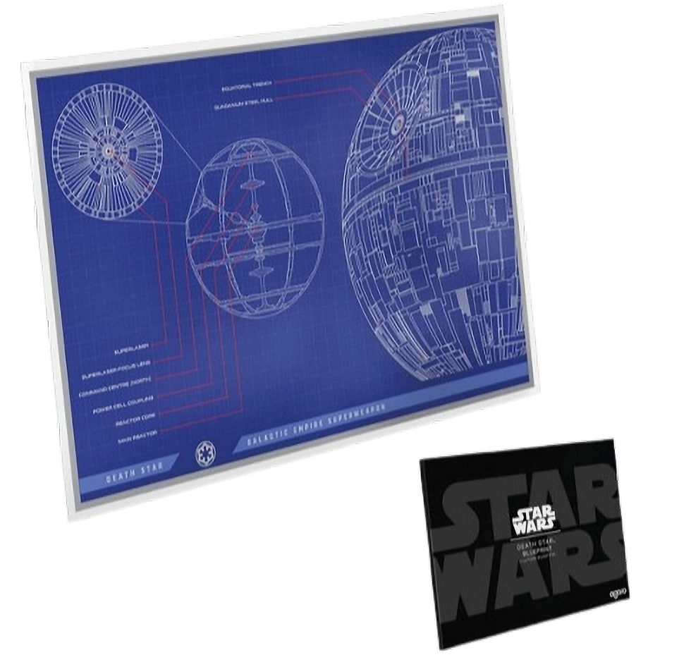 Thumbnail: Star Wars Blueprint Series: Death Star Foil 1oz Silver $2 Niue 2025