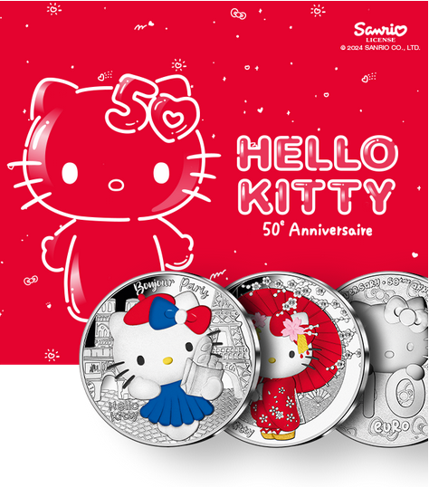 Miniature : 2024 France Hello Kitty in Paris 22.2g 10 euro Silver Coin