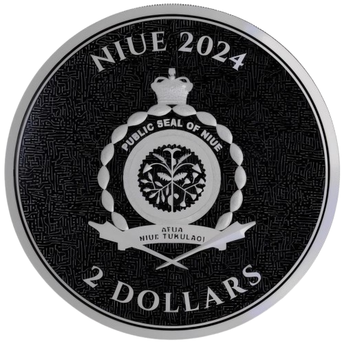 Miniatura: STEAMPUNK BITCOIN 1 Oz Silver Coin 2$ Niue 2024