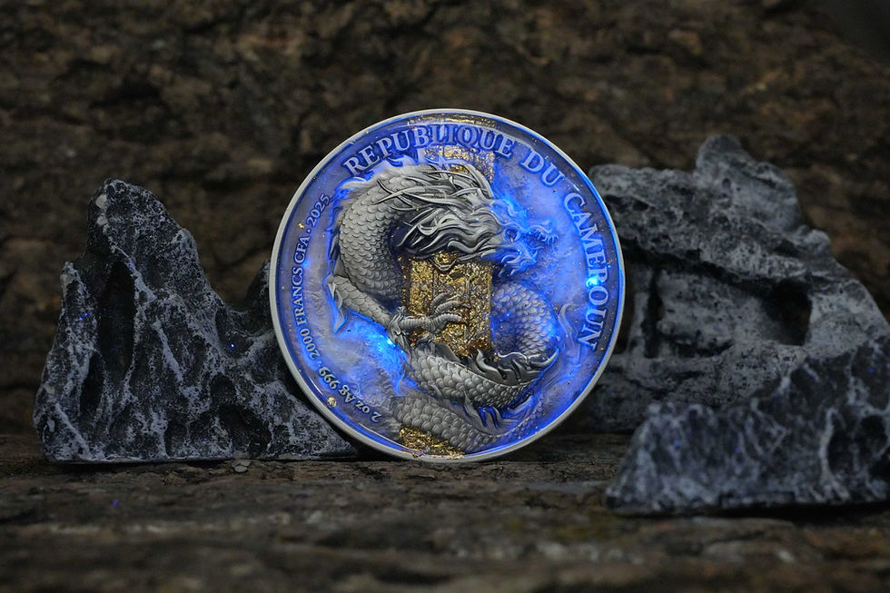 Miniature : Monkey King - 2oz .999 High Relief Silver Coin - 2000 Francs CFA Cameroon 2025