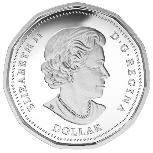 Miniatura: Lucky Loonie - Pure Silver Coin $1 Canada 2016