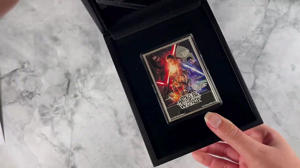 Thumbnail: Star Wars The Force Awakens 5oz Silver Poster Coin