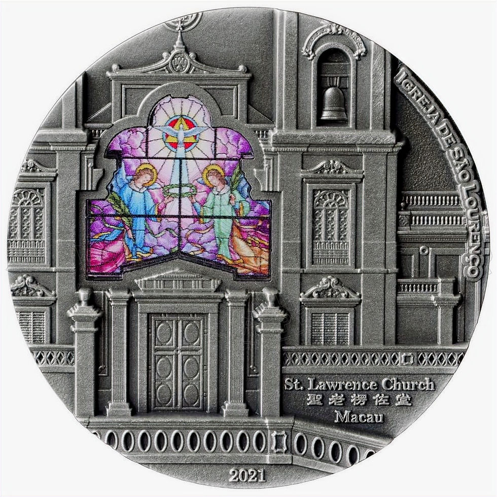 Miniatura: 2021 Heaven Window of Light - St. Lawrence Church High Relief Antiqued Silver