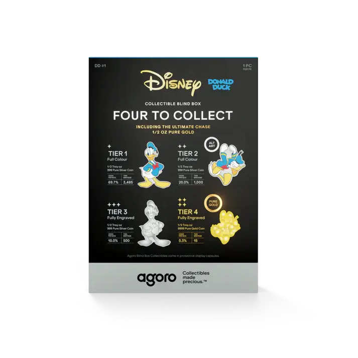 Miniatura: Disney - Donald Duck Blind Box - 1/2oz Coin Blind Box