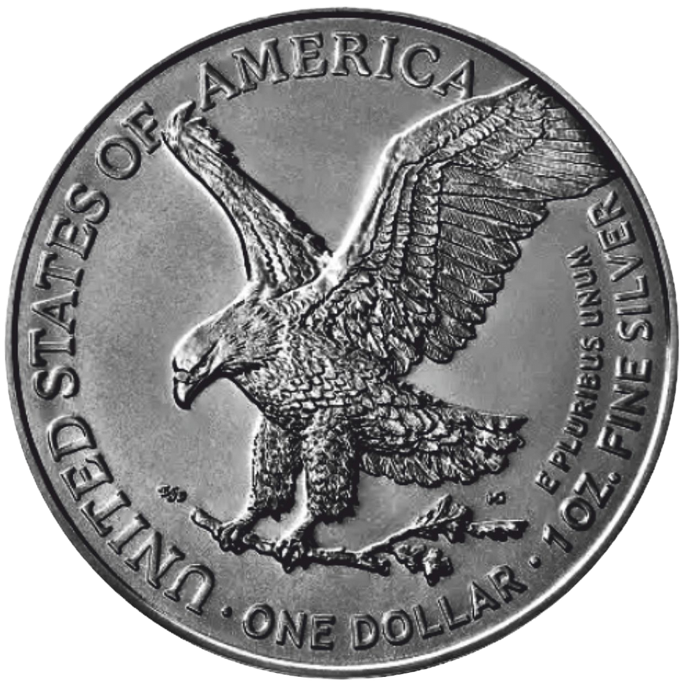Miniatura: CRIMSON CRUSADER: Knights of Honour American Eagle 1 Oz Silver Coin 1$ USA 2025