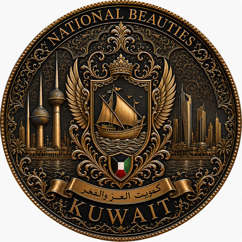 Miniatura: KUWAIT Seduction: National Beauties 1 Oz .999 Copper Round Italy 2026