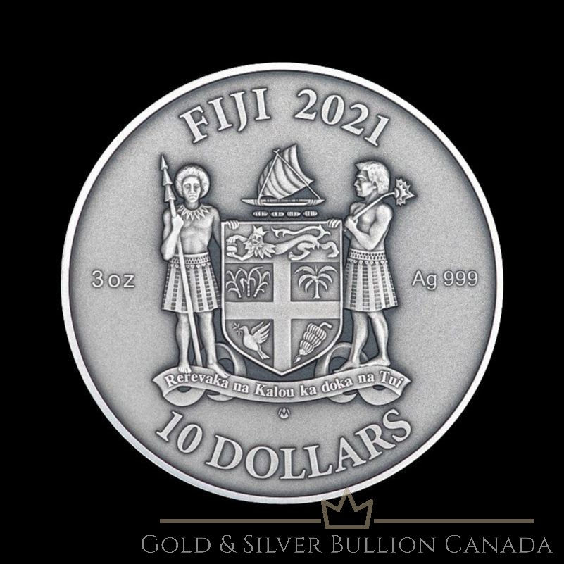 Miniatura: TURCO Mandala Art 3 Oz Moneta Argento 10$ Fiji 2021