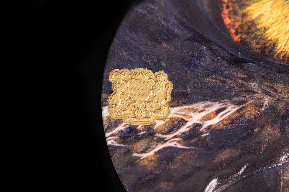 Thumbnail: NINE DRAGON: INFERNO TORCH DRAGON Gold Glided 5 Oz Silver 18888 Franc Chad 2024