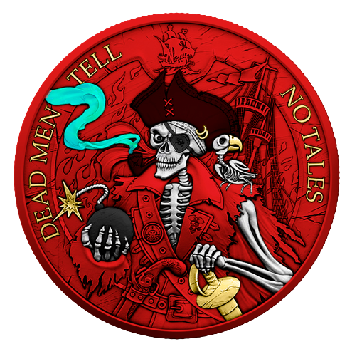 Miniatura: Dead Men Tell No Tales Calico Jack Edition 1 oz Silver Round