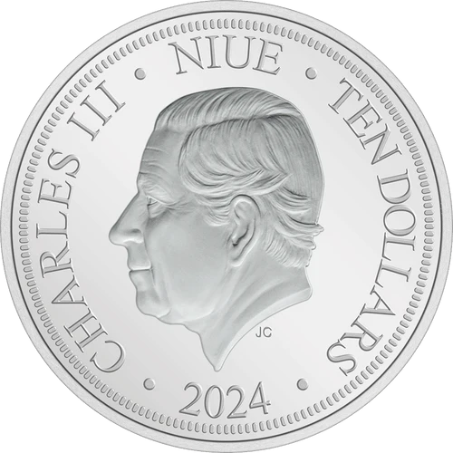 Thumbnail: Lunar Year of the Dragon 3oz .999 Silver $10 Niue 2024