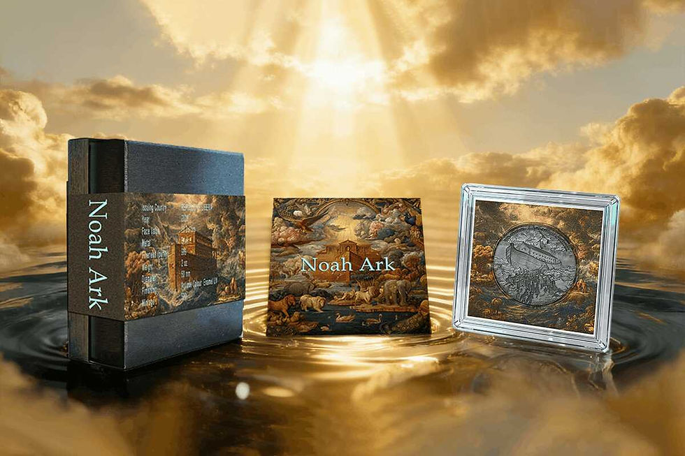 Miniatura: Noah's Ark Stacker - 2 oz .999 Silver Coin Blind Box - 20$ Liberia 2026