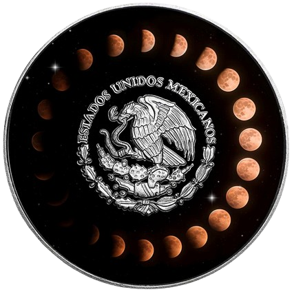 Miniatura: Chromatics Total Lunar Eclipse Libertad 1 Oz Silver Coin Mexico 2024