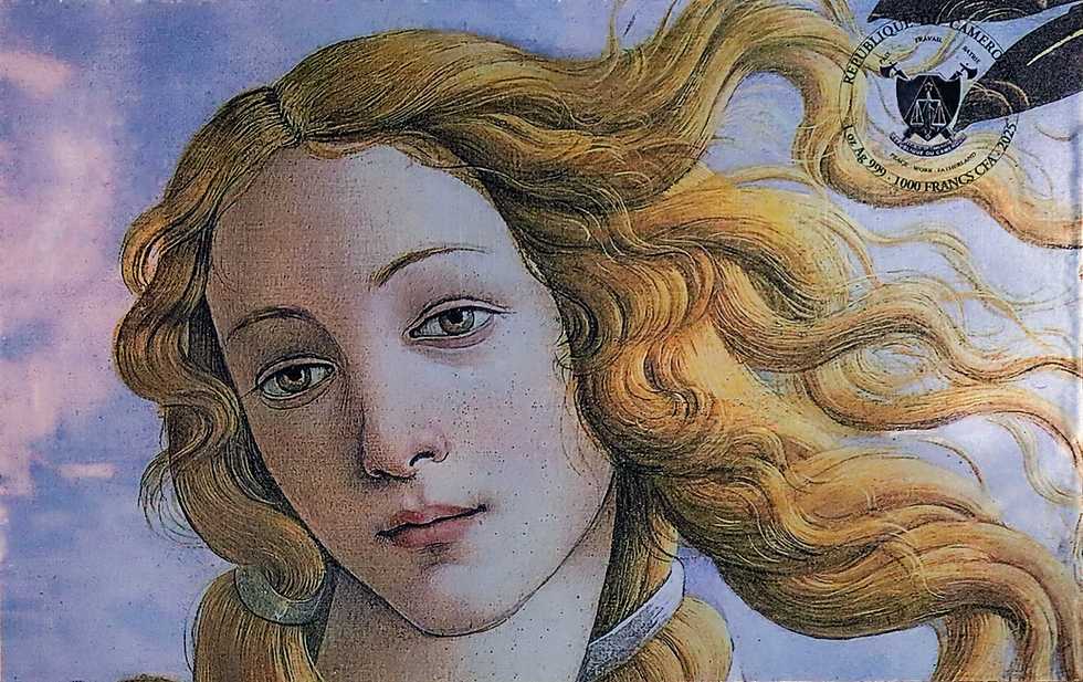 Miniature : Birth of Venus by Sandro Botticelli Series 1oz .999 Silver 1000F Cameroon 2025