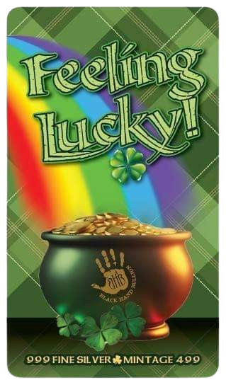 Thumbnail: Feeling Lucky Colorized 1 oz Silver Bar