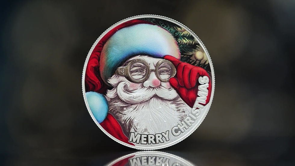 Thumbnail: Cyber Claus 1/2 oz Proof-like Silver Coin 500 Francs CFA Cameroon 2025