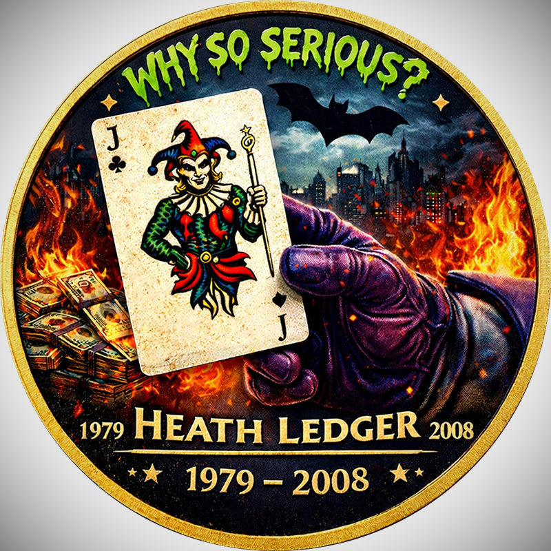 Miniature : Heath Ledger (Joker)“Why So Serious?”: IMMORTAL LEGEND 1 Oz .999 Copper USA 2026