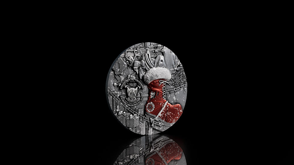 Miniature : Steampunk Series: Steampunk Santa - 2oz Silver High Relief Coin Cameroon 2025