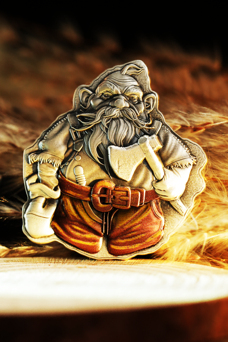 Miniatura: Dwarf - 2 oz .999 High Relief Silver Coin - 2000 Francs CFA Cameroon 2025