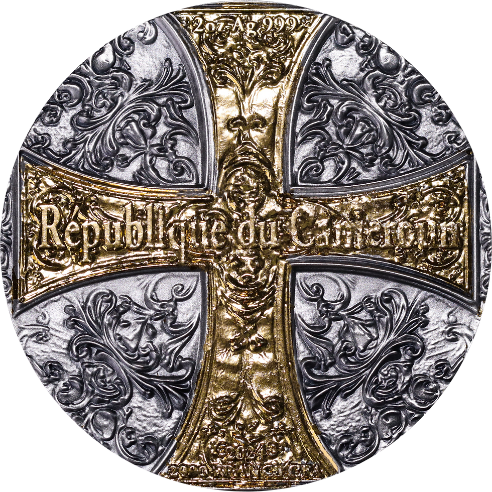 Miniatura: Archangel Michael: Celestial Guardians The 7 Archangels 2oz Silver Cameroon 2024