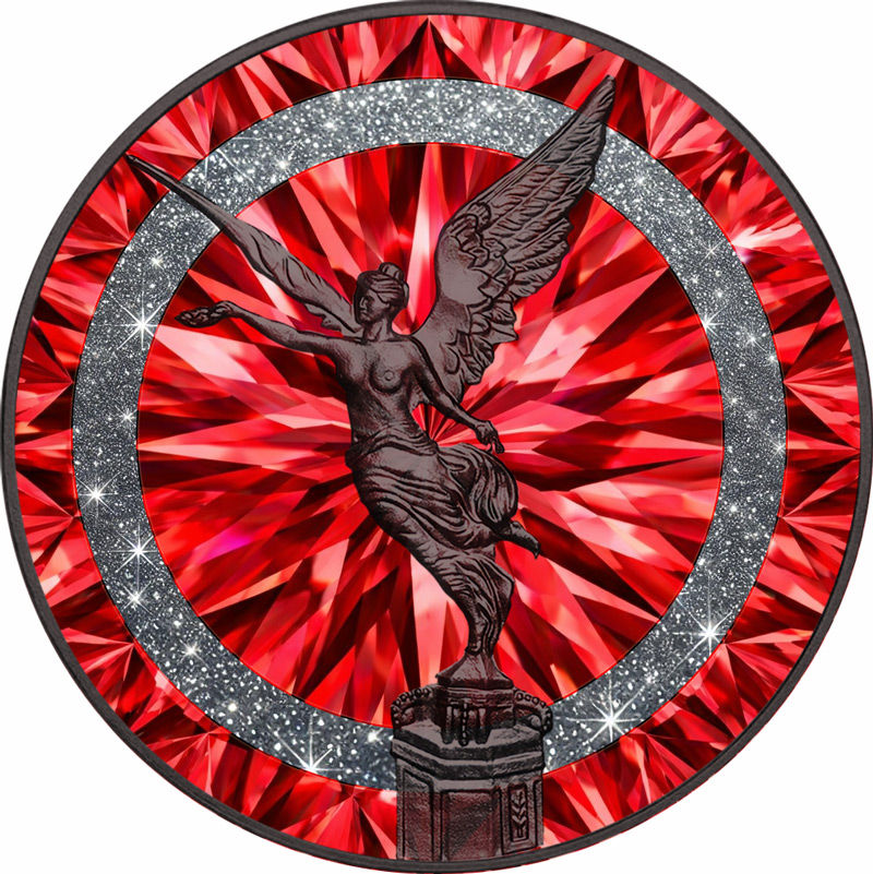 Miniatura: DIAMOND RING RUBIN 1 Oz Silver Coin Mexico 2024