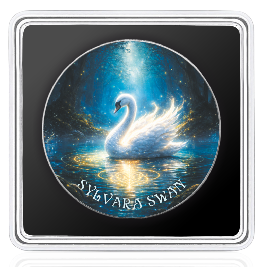 Sylvara Swan : Forest Totems IV Series 1oz .999 Silver Coin 1$ USA 2026