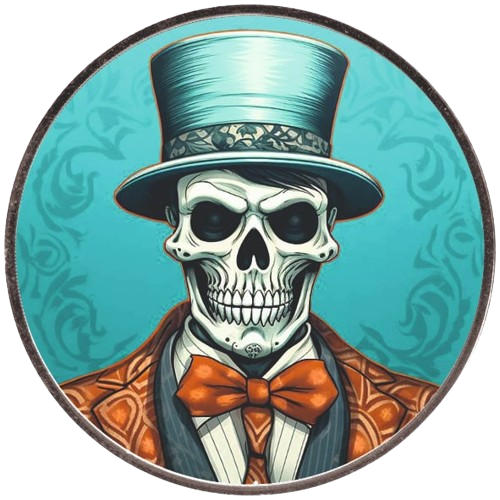 MR ANDREW Skeletons American Eagle 1 Oz Silver Coin 1$ USA 2024