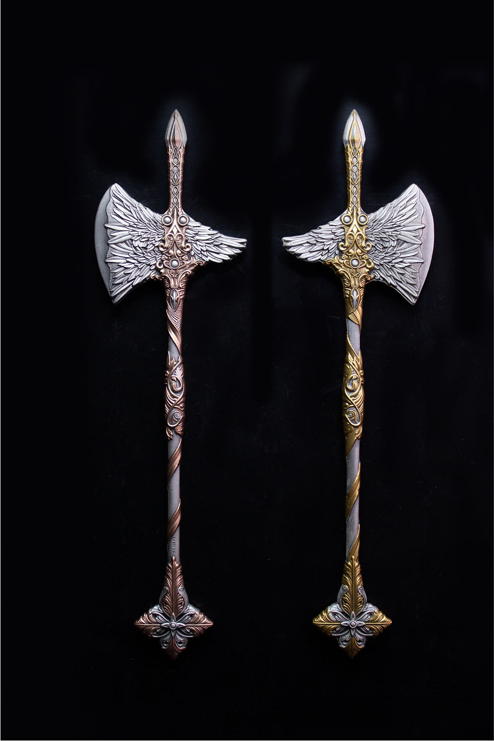 Miniature : 2025 South Korea Angel Sword The Halberd of Raphael Rose Gold Gilt 2.5 oz Silver