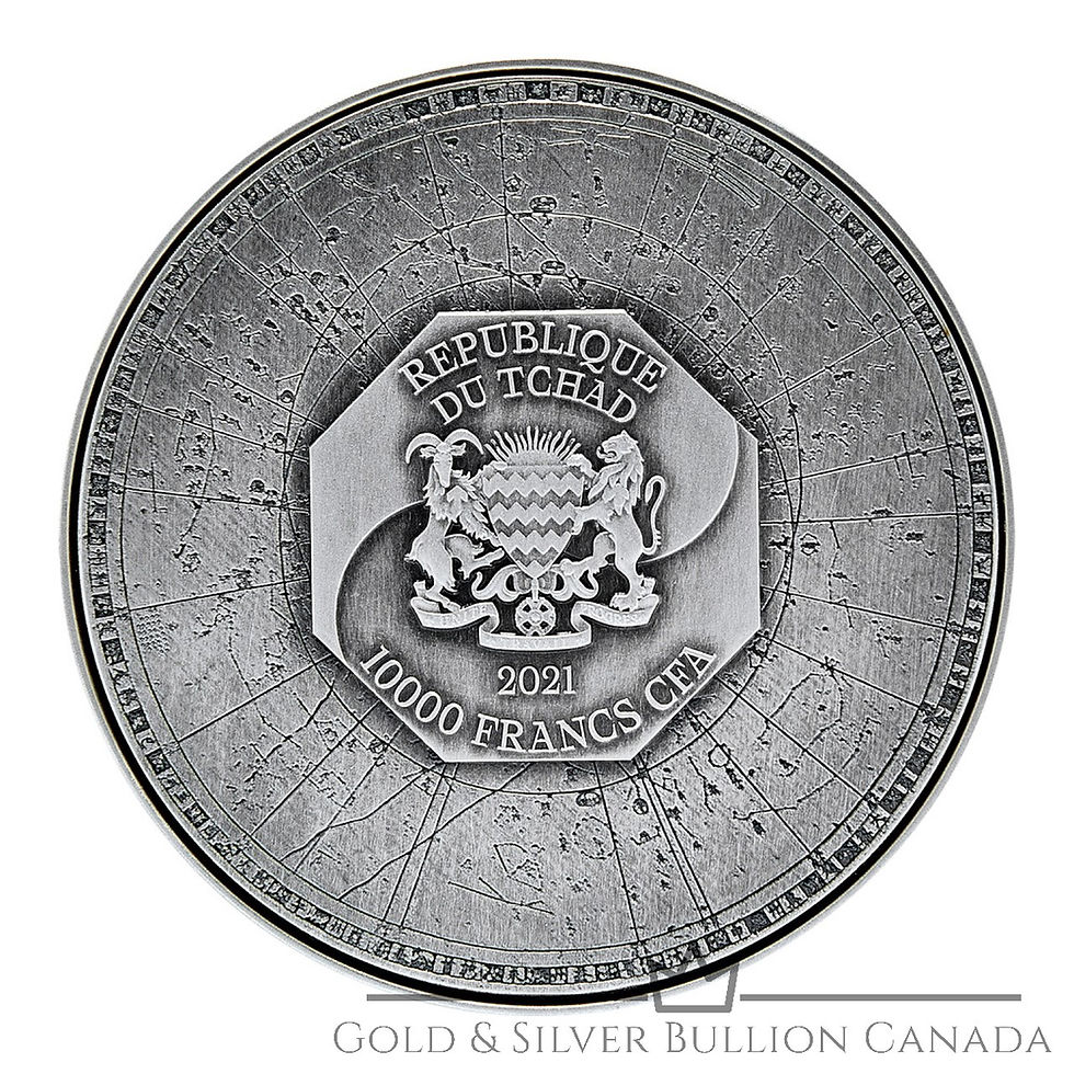 Miniatura: VERMILLION BIRD Four Auspicious Beasts 2 Oz Moneda Plata 10000 Francs Chad 2021