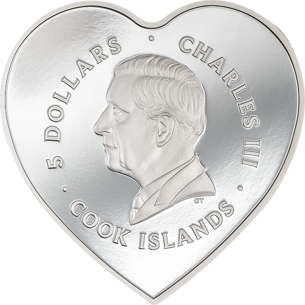 Miniatura: ROSES Brilliant Love Silver Coin 5$ Cook Islands 2024